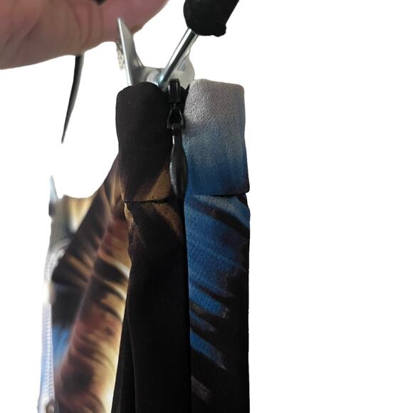 Trina Turk NWT Full Length Maxi Skirt Flowy Lettuce Hem Country Western Boho 8 - Picture 5 of 8